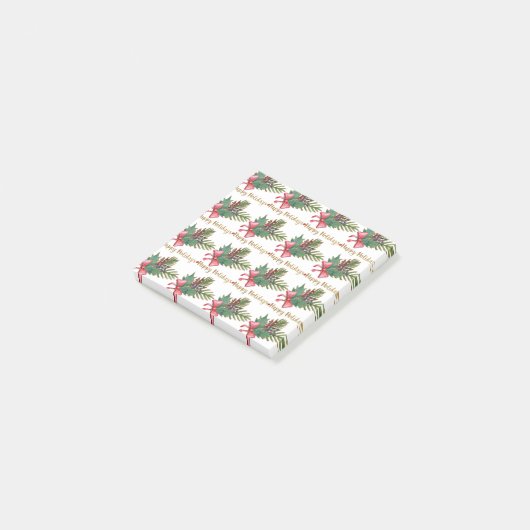 Christmas Tree Handprint Art Post-it® Notes (Schuin)