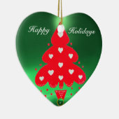CHRISTMAS TREE Heart Keramisch Ornament (Rechts)