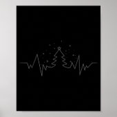 Christmas Tree Heartbeat Funny For Xmas Lovers  Poster (Voorkant)