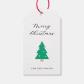 Christmas Tree Hearts Holiday  Cadeaulabel (Voorkant)