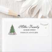 Christmas Tree Holiday Address Label (Insitu)