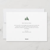 Christmas tree holiday text moving announcement feestdagenkaart (Achterkant)