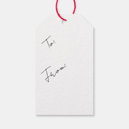 Christmas Tree Holiday XMas  Cadeaulabel (Achterkant)