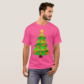 CHRISTMAS Tree Hot Dog Fast Food Funny Gift T-shirt (Voorkant volledig)