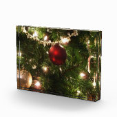 Christmas Tree I Holiday Pretty Green and Red Fotoblokken (Rechts)