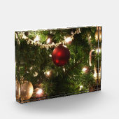 Christmas Tree I Holiday Pretty Green and Red Fotoblokken (Links)