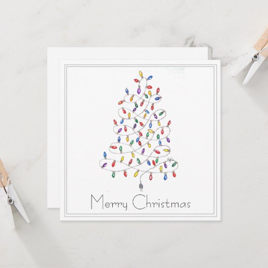 Christmas Tree Kaart (Voorkant / Achterkant in situ)