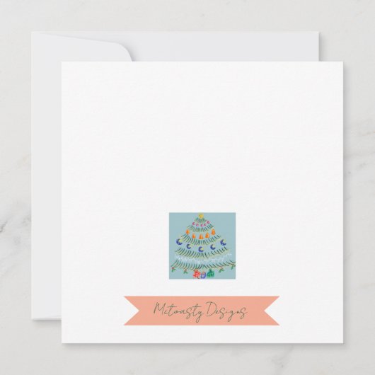 Christmas tree kaart (Achterkant)