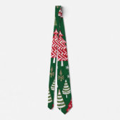christmas tree land tie stropdas (Achterkant)