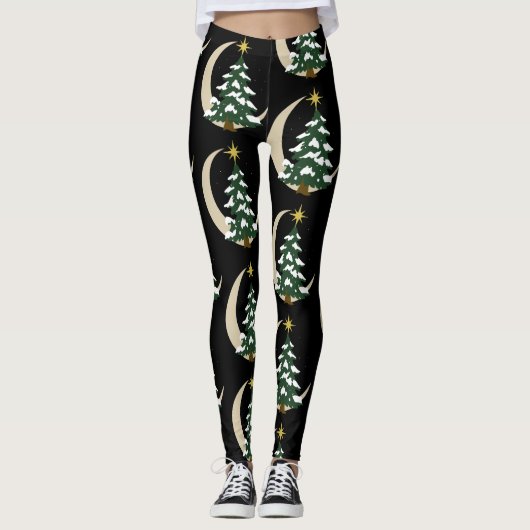 Christmas Tree Leggings Girl's Women's (Voorkant)