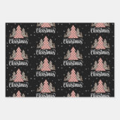 Christmas Tree Leopard Funny Xmas Holiday Inpakpapier Vel (Voorkant)