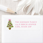 Christmas Tree Leopard Ornament Etiket (Insitu)