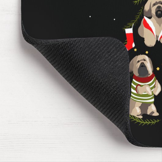 Christmas Tree Lhasa Apso Lover Xmas Dog Owner New Muismat (Hoek)