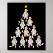 Christmas Tree Lights Men Women Santa Lar Bear Xma Poster (Voorkant)