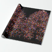 CHRISTMAS TREE LIGHTS OP HET KNOP Wrapping Paper Cadeaupapier (Uitgerold)