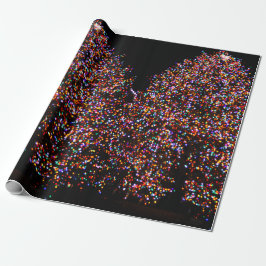 CHRISTMAS TREE LIGHTS OP HET KNOP Wrapping Paper Cadeaupapier