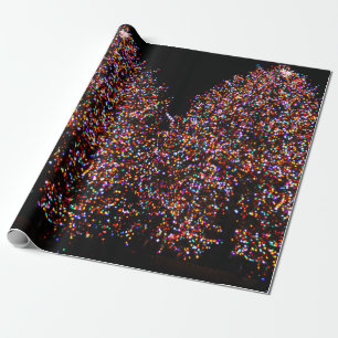 CHRISTMAS TREE LIGHTS OP HET KNOP Wrapping Paper Cadeaupapier