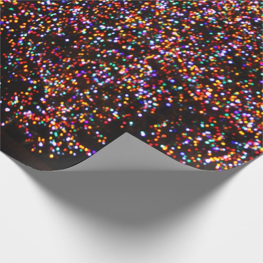 CHRISTMAS TREE LIGHTS OP HET KNOP Wrapping Paper Cadeaupapier (Hoek)