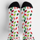 Christmas Tree Lights Original Print Socks Sokken (Top)