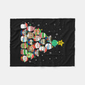 Christmas Tree Lights Squish Squad Mallow Girls Bo Fleece Deken (Voorkant (Horizontaal))