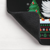 Christmas Tree Lights Swans Santa Ugly Xmas Sweate Muismat (Hoek)