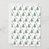 Christmas Tree Lights Wine Cheese Custom Photo Feestdagenkaart (Achterkant)