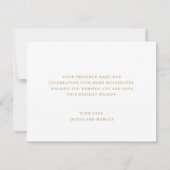 Christmas Tree Lights Winter Pine Wedding Bedankkaart (Achterkant)