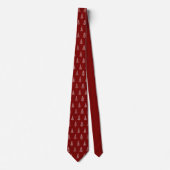Christmas Tree Line Art Print - Neck Tie Stropdas (Voorkant)