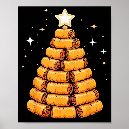 Christmas Tree Luma Filino Spring Rolls Poster (Voorkant)