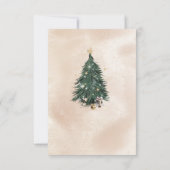 Christmas Tree Luxury Greeting Card Bedankkaart (Achterkant)