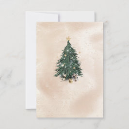 Christmas Tree Luxury Greeting Card Bedankkaart