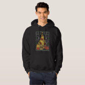 Christmas Tree Made Of Pizza With Gifts Hoodie (Voorkant volledig)