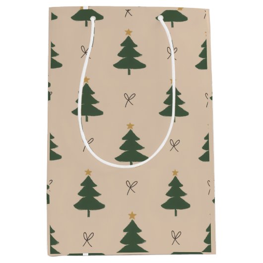 Christmas tree medium cadeauzakje (Voorkant)