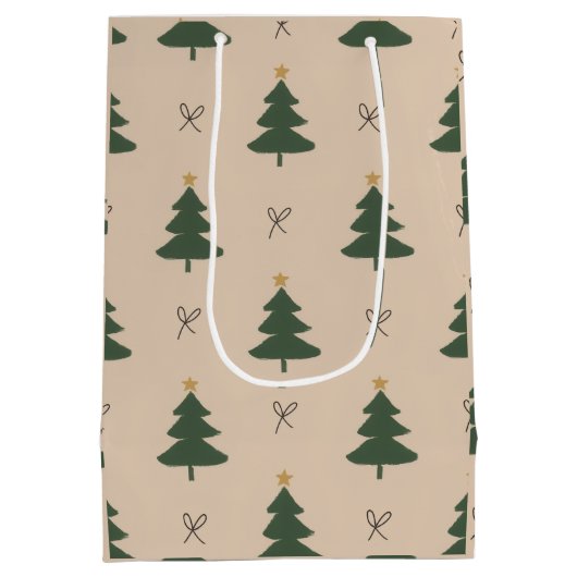 Christmas tree medium cadeauzakje (Achterkant)