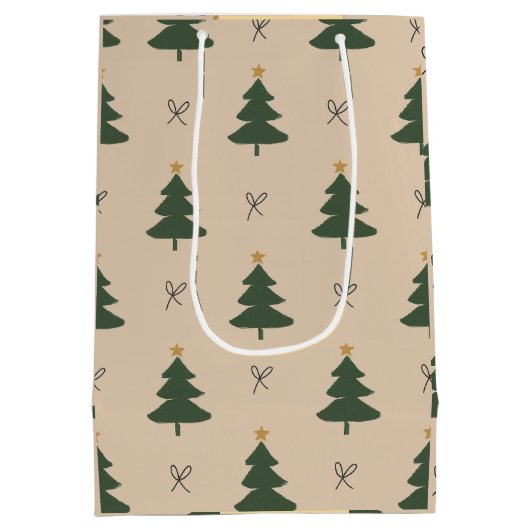 Christmas tree medium cadeauzakje (Achterkant)