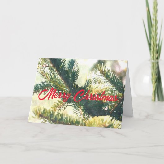 CHRISTMAS TREE MERRY CHRISTMAS CARD KAART (Voorkant)
