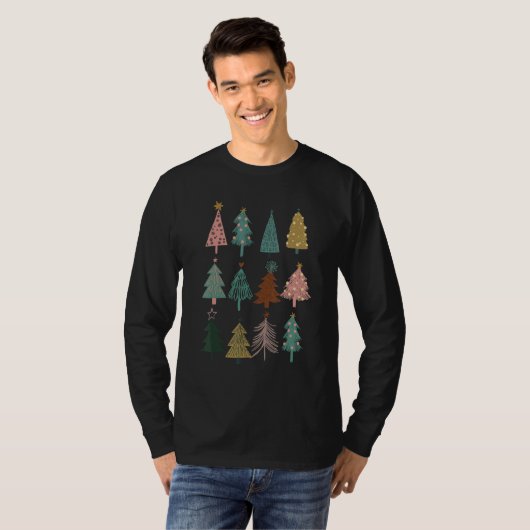 Christmas Tree Merry Christmas Cute For Women Gir T-shirt (Voorkant volledig)