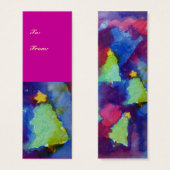 CHRISTMAS TREE MINI VISITEKAARTJES (Voorkant /achterkant)