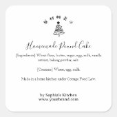Christmas Tree Minimalist Bakery Ingredient Label (Voorkant)