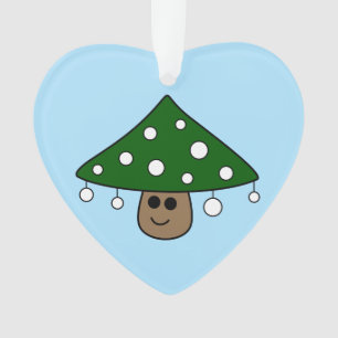 Christmas Tree Mushroom Ornament