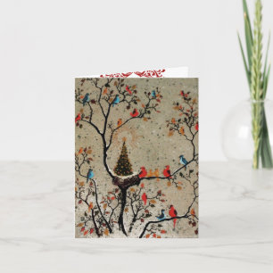 Christmas Tree Nest ~ Cards Feestdagen Kaart