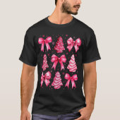 Christmas Tree Nk Cake Coquette Christmas Xmas Gir T-shirt (Voorkant)