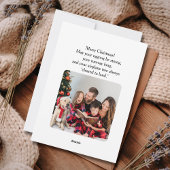 Christmas Tree of Airplanes & Photo Minimalist Feestdagenkaart