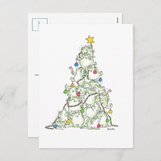 CHRISTMAS TREE OF KATTEN briefkaart by Boynton (Voorkant / Achterkant)
