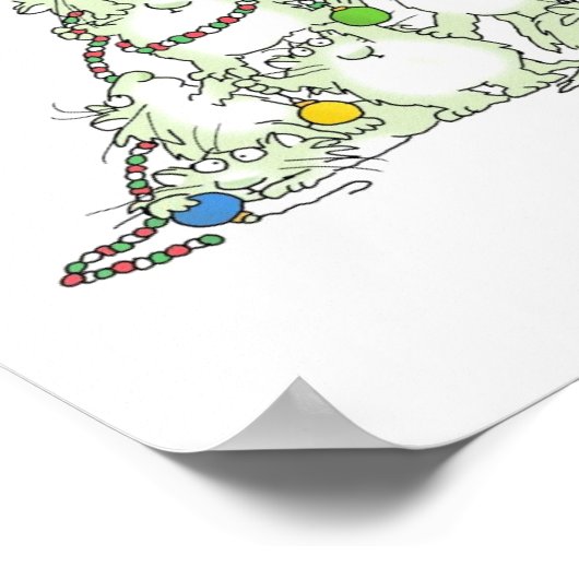 CHRISTMAS TREE OF KATTEN poster by Sandra Boynton (Hoek)