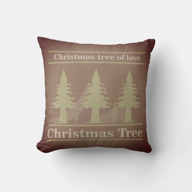 christmas tree of love Throw Pillow Kussen (Voorkant)