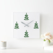 **CHRISTMAS TREE OH CHRISTMAS TREE * * CLOCK VIERKANTE KLOK (Huis)