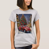 Christmas Tree On Top Of Red Hippie Bug Car (Voorkant)