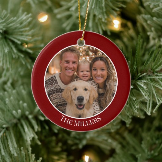 Christmas Tree Ornament Add Your Photo and Text (Boom)