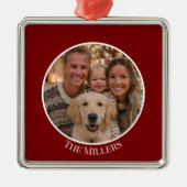 Christmas Tree Ornament Add Your Photo and Text (Voorkant)